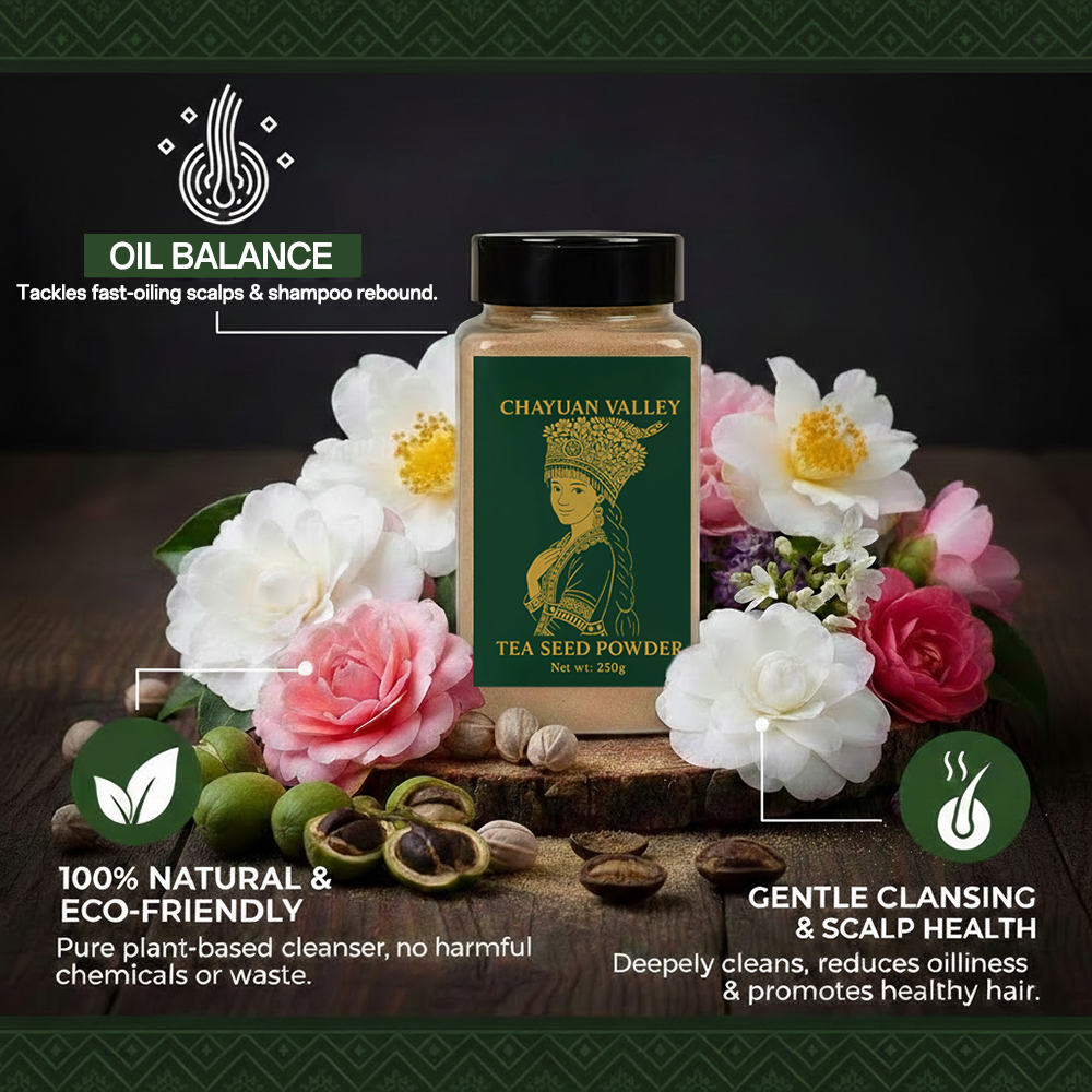 Camellia Scalp Cleansing Ritual – Herbal No-Shampoo Cleanser | Chayuan Valley