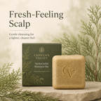 Herbal shampoo bar with camellia seed oil for everyday hair wash