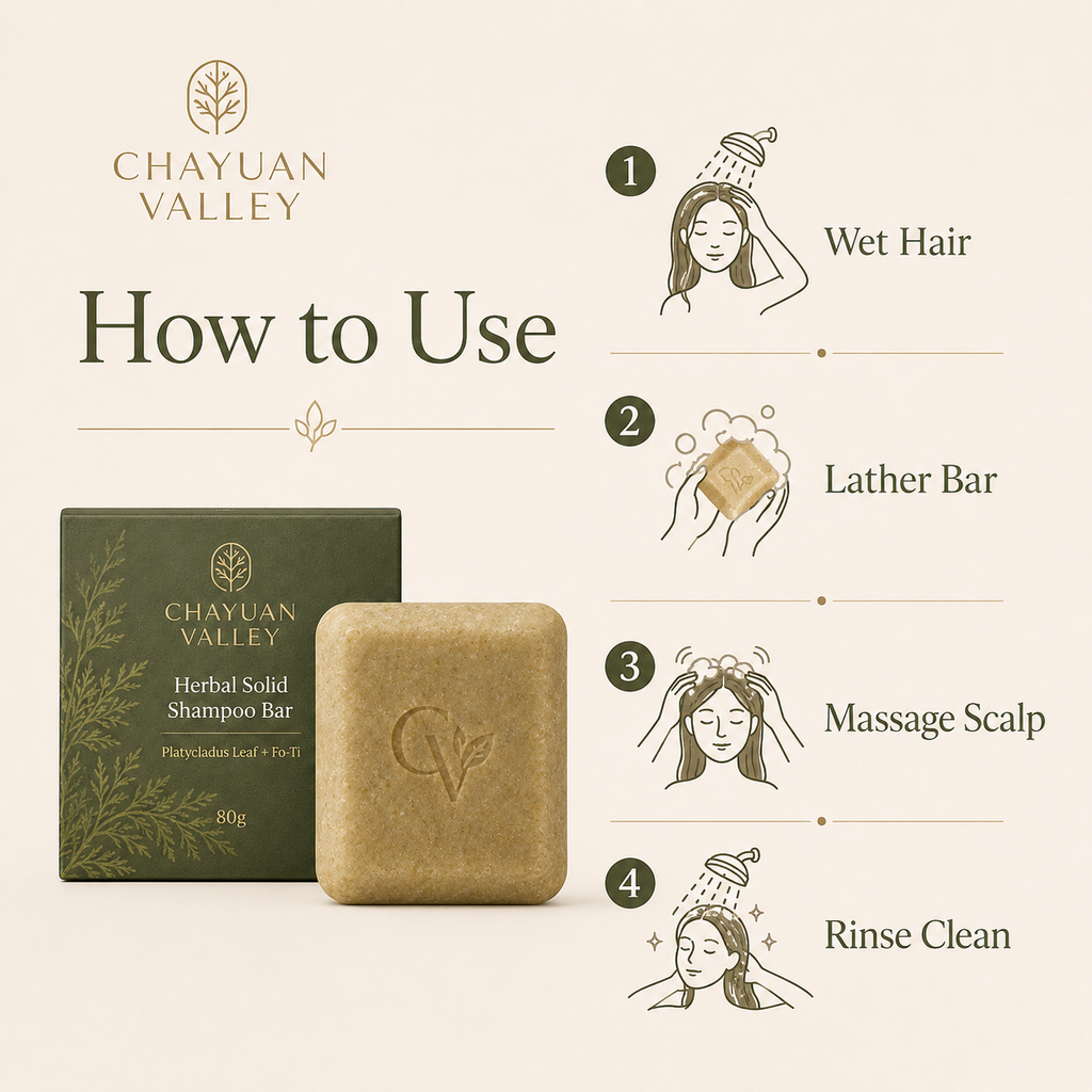 Low-waste herbal shampoo bar for modern scalp care routine