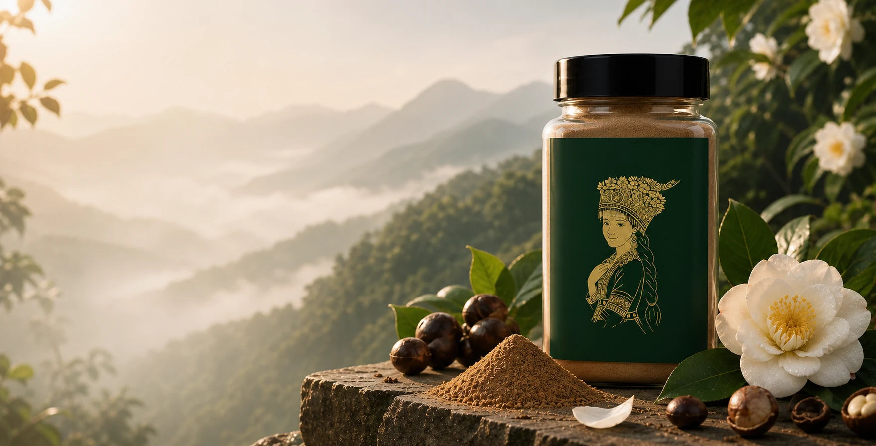 CHAYUAN VALLEY Camellia Seed Powder Scalp Cleanser ritual